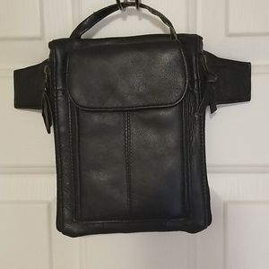Leather gas tank bag